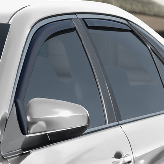 Clim Art® - In-Channel Dark Smoke Front and Rear Side Window Deflectors