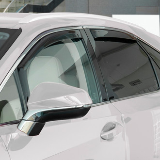 Clim Art® - In-Channel Dark Smoke Front and Rear Side Window Deflectors
