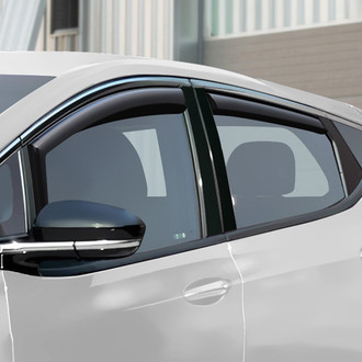 Clim Art® - In-Channel Dark Smoke Front and Rear Side Window Deflectors