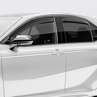 Clim Art® - In-Channel Dark Smoke Front and Rear Side Window Deflectors