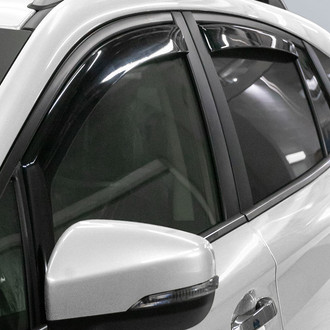 Clim Art® - In-Channel Dark Smoke Front and Rear Side Window Deflectors