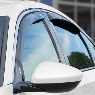Clim Art® - In-Channel Dark Smoke Front and Rear Side Window Deflectors