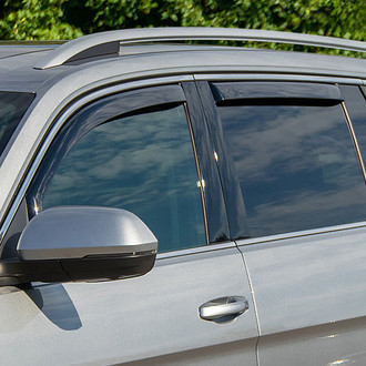 Clim Art® - In-Channel Dark Smoke Front and Rear Side Window Deflectors