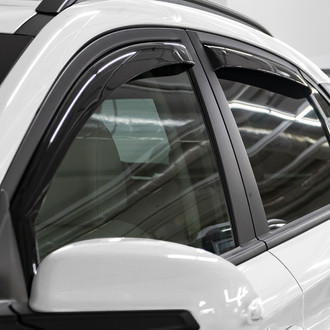Clim Art® - In-Channel Dark Smoke Front and Rear Side Window Deflectors