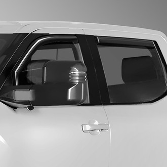Clim Art® - In-Channel Dark Smoke Front and Rear Side Window Deflectors