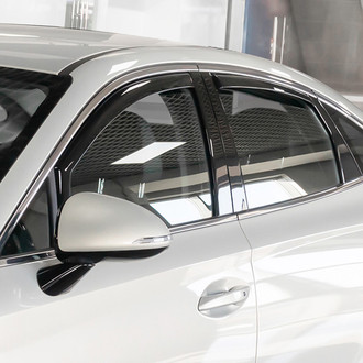 Clim Art® - In-Channel Dark Smoke Front and Rear Side Window Deflectors