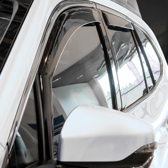 Clim Art® - In-Channel Dark Smoke Front and Rear Side Window Deflectors