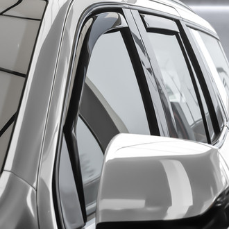 Clim Art® - In-Channel Dark Smoke Front and Rear Side Window Deflectors