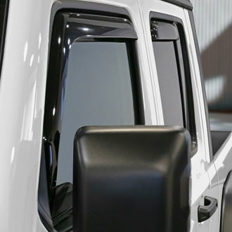 Clim Art® - In-Channel Dark Smoke Front and Rear Side Window Deflectors