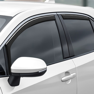 Clim Art® - In-Channel Dark Smoke Front and Rear Side Window Deflectors