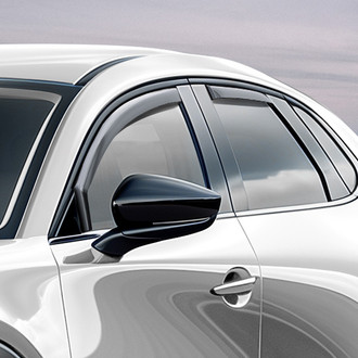Clim Art® - In-Channel Dark Smoke Front and Rear Side Window Deflectors