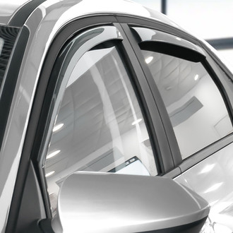 Clim Art® - In-Channel Dark Smoke Front and Rear Side Window Deflectors