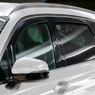 Clim Art® - In-Channel Dark Smoke Front and Rear Side Window Deflectors