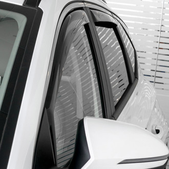 Clim Art® - In-Channel Dark Smoke Front and Rear Side Window Deflectors