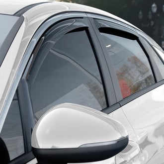 Clim Art® - In-Channel Dark Smoke Front and Rear Side Window Deflectors