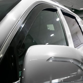 Clim Art® - In-Channel Dark Smoke Front and Rear Side Window Deflectors