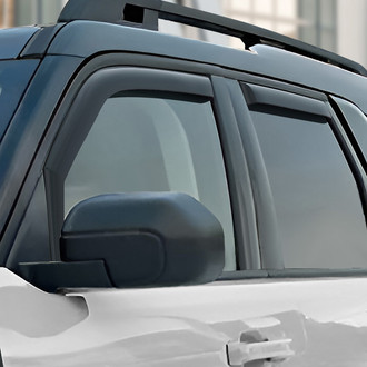 Clim Art® - In-Channel Dark Smoke Front and Rear Side Window Deflectors