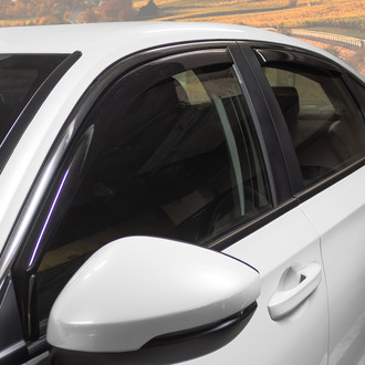 Clim Art® - In-Channel Dark Smoke Front and Rear Side Window Deflectors
