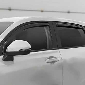 Clim Art® - In-Channel Dark Smoke Front and Rear Side Window Deflectors