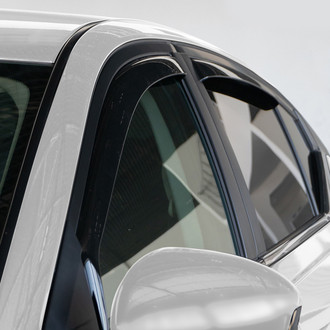 Clim Art® - In-Channel Dark Smoke Front and Rear Side Window Deflectors
