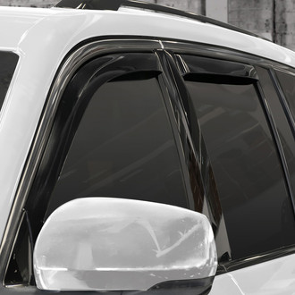 Clim Art® - In-Channel Dark Smoke Front and Rear Side Window Deflectors