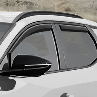 Clim Art® - In-Channel Dark Smoke Front and Rear Side Window Deflectors