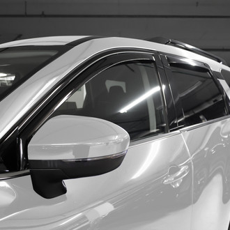 Clim Art® - In-Channel Dark Smoke Front and Rear Side Window Deflectors