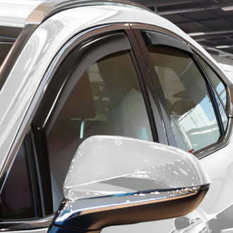 Clim Art® - In-Channel Dark Smoke Front and Rear Side Window Deflectors