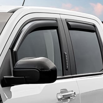 Clim Art® - In-Channel Dark Smoke Front and Rear Side Window Deflectors