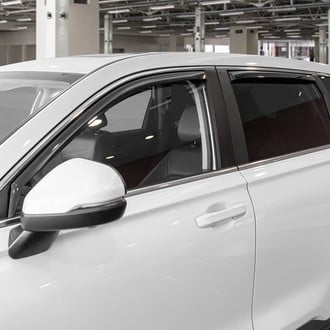 Clim Art® - In-Channel Dark Smoke Front and Rear Side Window Deflectors