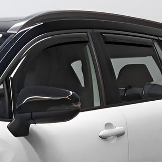 Clim Art® - In-Channel Dark Smoke Front and Rear Side Window Deflectors