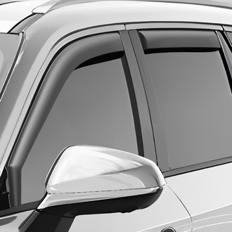 Clim Art® - In-Channel Dark Smoke Front and Rear Side Window Deflectors