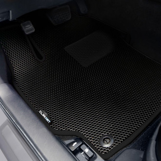Clim Art® - All-Weather 1st & 2nd Row Black Rubber Floor Mat Set