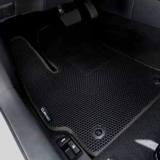 Clim Art® - All-Weather 1st & 2nd Row Black Rubber Floor Mat Set