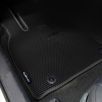 Clim Art® - All-Weather 1st & 2nd Row Black Rubber Floor Mat Set