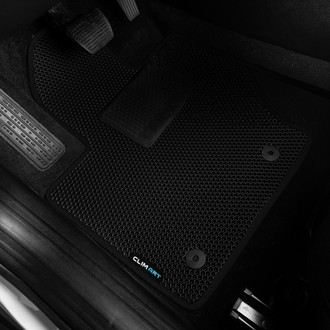 Clim Art® - All-Weather 1st & 2nd Row Black Rubber Floor Mat Set