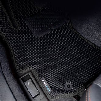 Clim Art® - All-Weather 1st & 2nd Row Black Rubber Floor Mat Set