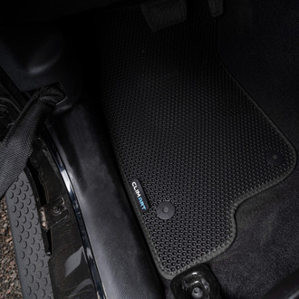 Clim Art® - All-Weather 1st & 2nd Row Black Rubber Floor Mat Set