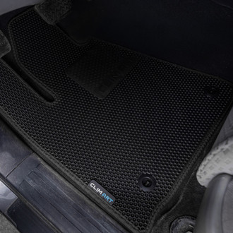 Clim Art® - All-Weather 1st & 2nd Row Black Rubber Floor Mat Set