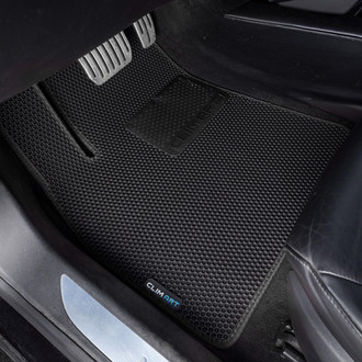 Clim Art® - All-Weather 1st & 2nd Row Black Rubber Floor Mat Set