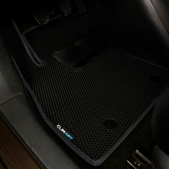 Clim Art® - All-Weather 1st & 2nd Row Black Rubber Floor Mat Set