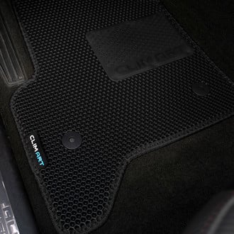 Clim Art® - All-Weather Black Rubber Floor Mat Set