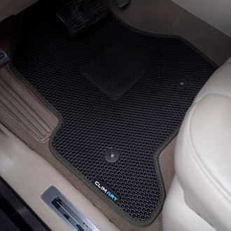 Clim Art® - All-Weather 1st & 2nd Row Black Rubber Floor Mat Set