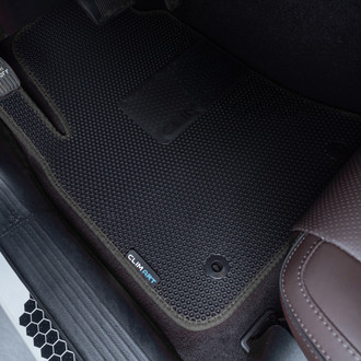 Clim Art® - All-Weather 1st & 2nd Row Black Rubber Floor Mat Set