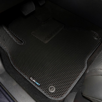 Clim Art® - All-Weather 1st & 2nd Row Black Rubber Floor Mat Set