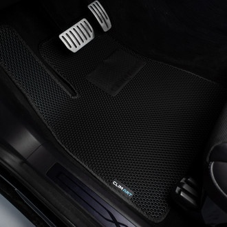 Clim Art® - All-Weather Black Rubber Floor Mat Set