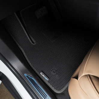 Clim Art® - All-Weather 1st & 2nd Row Black Rubber Floor Mat Set