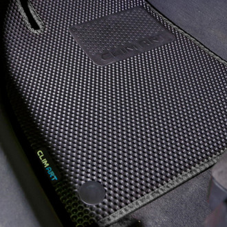 Clim Art® - All-Weather 1st & 2nd Row Black Rubber Floor Mat Set