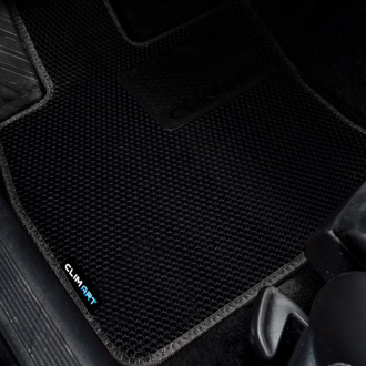 Clim Art® - All-Weather 1st & 2nd Row Black Rubber Floor Mat Set
