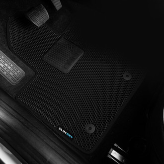 Clim Art® - All-Weather 1st & 2nd Row Black Rubber Floor Mat Set
